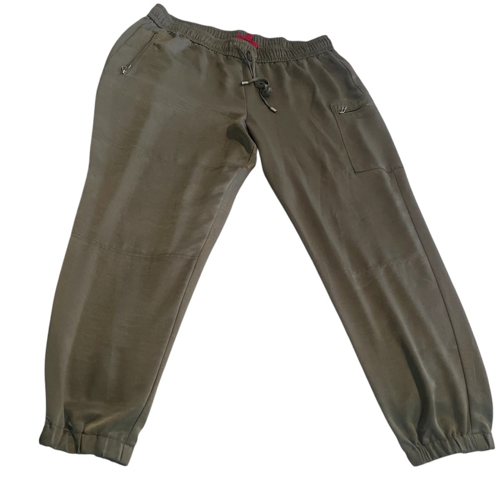 Jennifer‎ Lopez Cargo Pants Women 2XL Green Joggers Sweatpants High Rise Casual